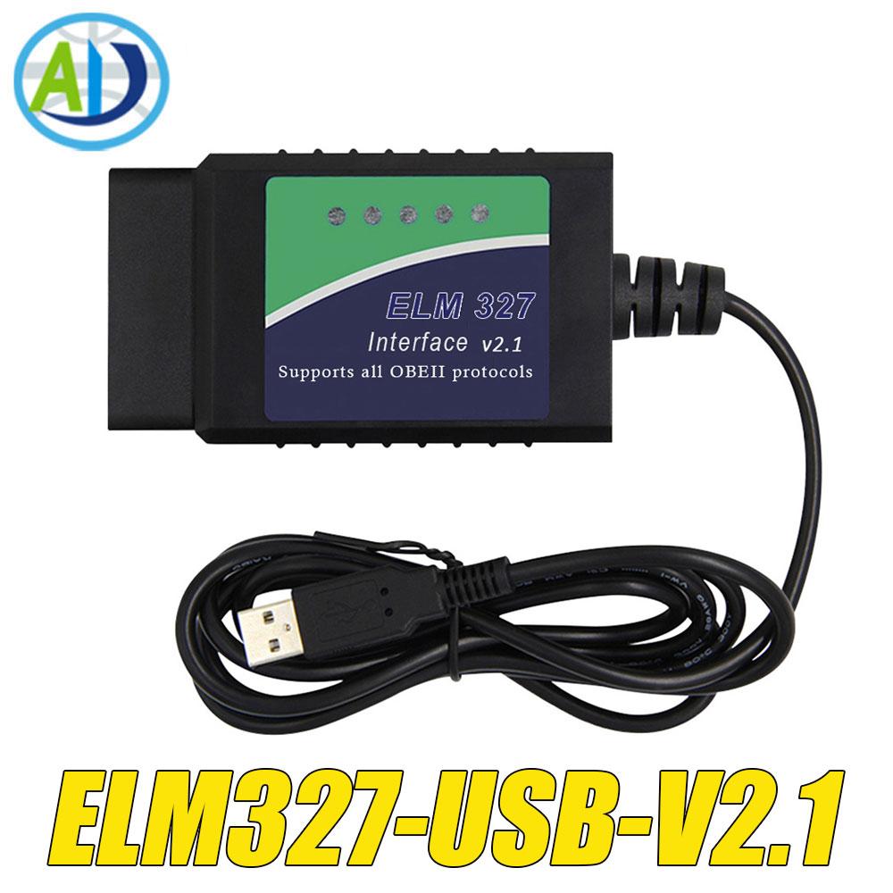 ELM327 USB V1.4/1.5/2.1 Original PIC18F25K80 FTDI FT232RL OBD2 Diagnostic Tool For ScanTool/MultiEcuScan OBD2 Interface Scanner