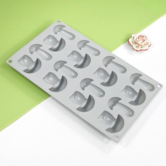 Форма для торта в форме гриба, форма для выпечки, 16 сеток, антипригарная силиконовая форма, инструмент для украшения выпечки для домашней кухни