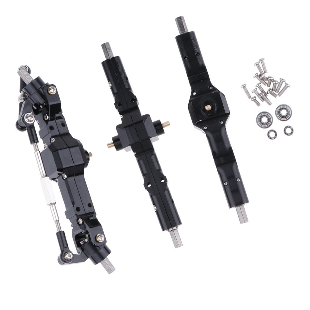 RC Car Металлическая передняя центральная задняя ось для WPL 4/6WD Военный грузовик Аксессуары