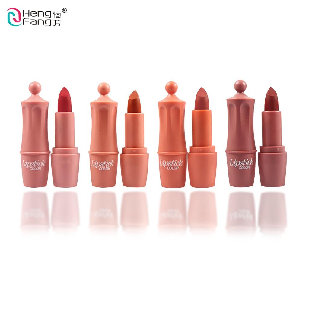 HengFang Velvet Matte Lipstick Set Не легко выцветает Косметика для макияжа губ 3,5gx4