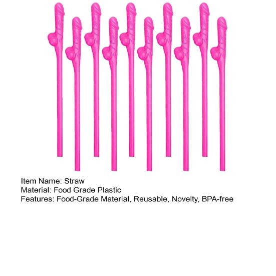 10/20 шт. трубочки Willy для девичника, забавные питьевые трубочки для девичника