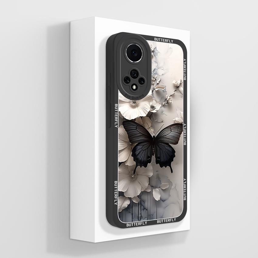 Для Huawei Nova 9 10 11 Pro Y60 Y72 Чехол для телефона Красивые акварельные цветочные узоры Жидкий силикон Защита от падений Премиальная защитная крышка Для Huawei Case