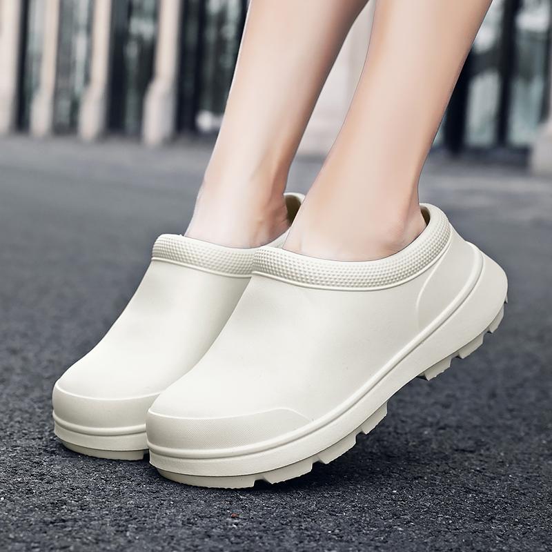 Большие размеры 36~45, новинка 2024 года, мужские и женские сабо для кухни в отеле, нескользящие, водонепроницаемые, маслостойкие, устойчивые к работе, для поваров, сада, пляжа