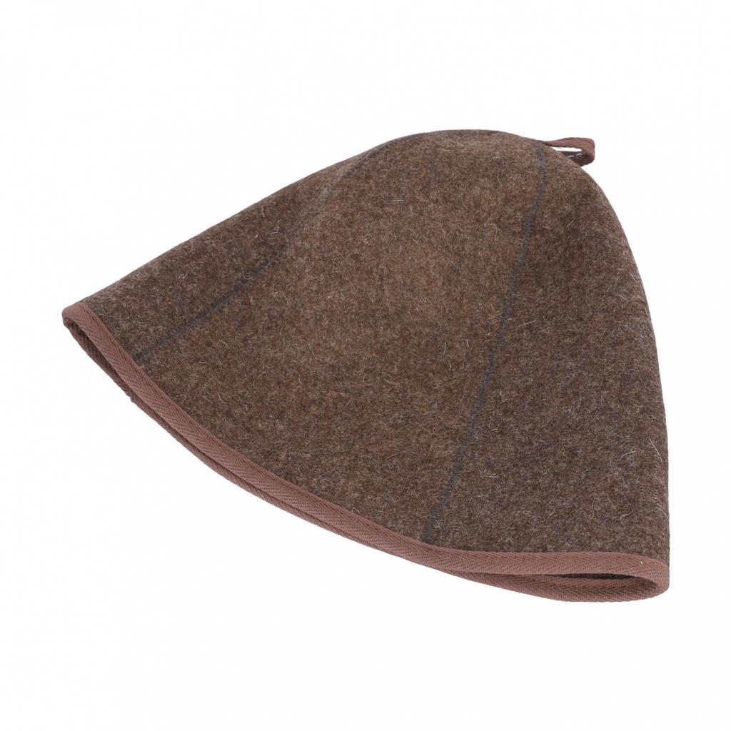 Soft and Comfortable Sauna Hat 3mm Thick Wool Felt Portable Shower Cap