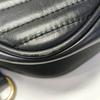 [Б/У] Маленькая стеганая сумка через плечо Gucci GG Marmont 'Черная' - Хорошее состояние #M4JPTY