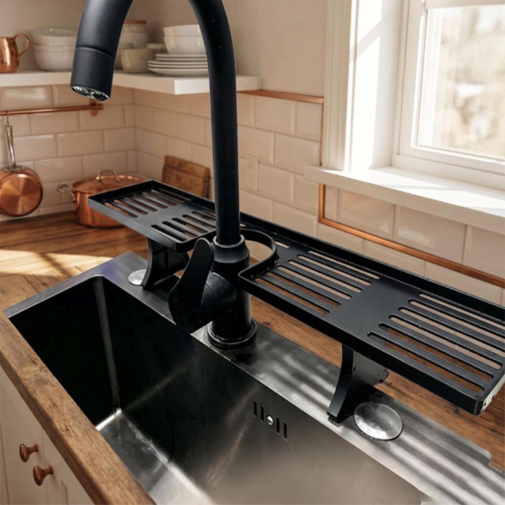 Mesh Faucet Storage Shelf Water Drainage Kitchen Drainage Holder Bathroom Storage Rack Household