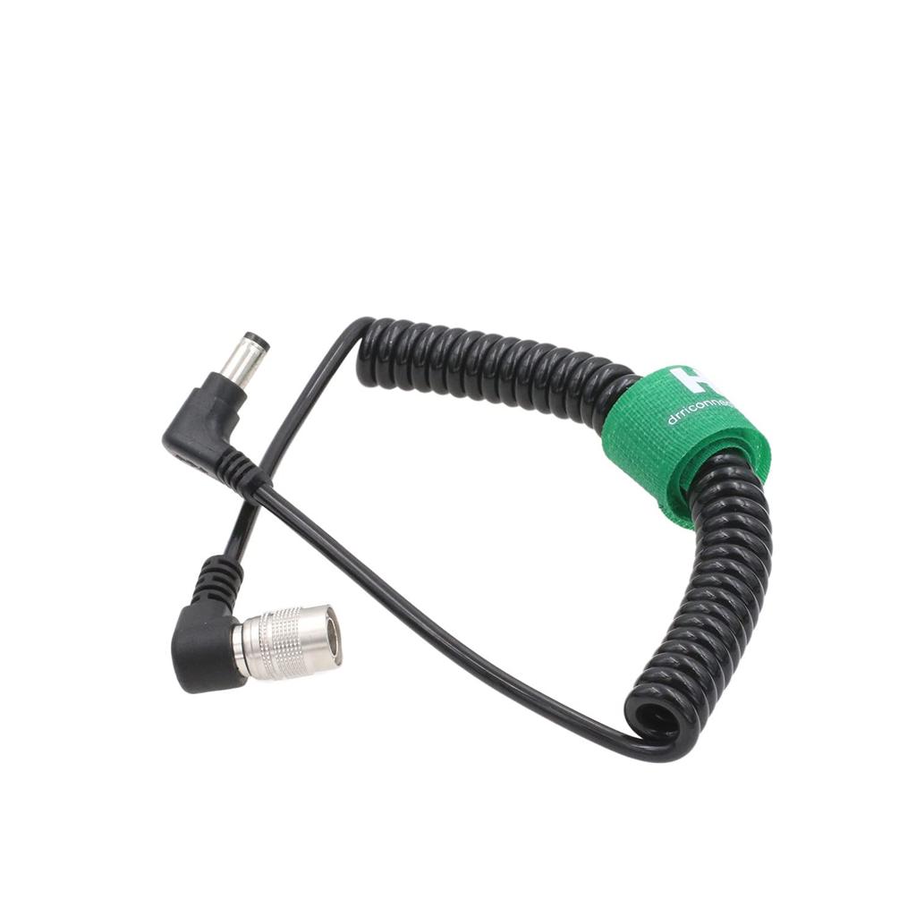 Кабель питания Hirose 4-pin с угловым разъемом вниз на DC для рекордеров Zaxcom ZOOM F4 F8 и Sound Devices 664.
