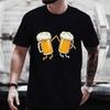 T Shirt for Men Drinking Party Team Matching Tees Cheers Beer Graphic Y2k Tops Fashion Beer DAY Plus Size Outfit Streetwear