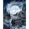 Full Round Drill Diamond Embroidery Wolf By The Lake 5D DIY Diamond Painting Cross Stitch Rhinestone