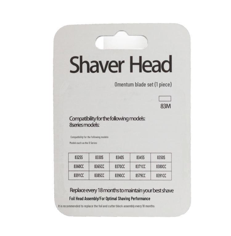 Compatible with Braun 83M Series 8 Electric Shaver Foil & Cutter Head Accessory