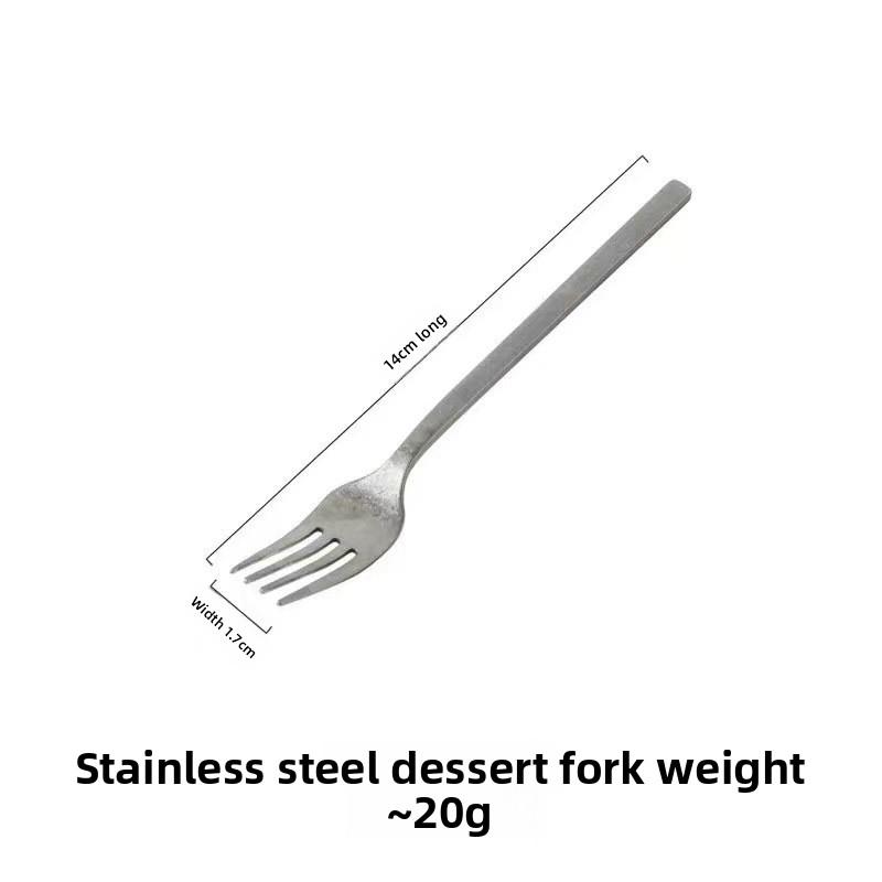 Advanced 430 Stainless Steel Knife, Fork, Spoon, Chopsticks Tableware Set, Old Snowflake Shock Throwing Knife, Fork and Spoon, Western Tableware
