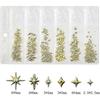 200Pcs Star Nail Charms for Nails Art 3D Star Nail Charms Metal