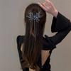 Vintage Ladies Butterfly Chain Tassel Hair Clips Korean Twist Clip Crab Women Hair Accessories Headwear