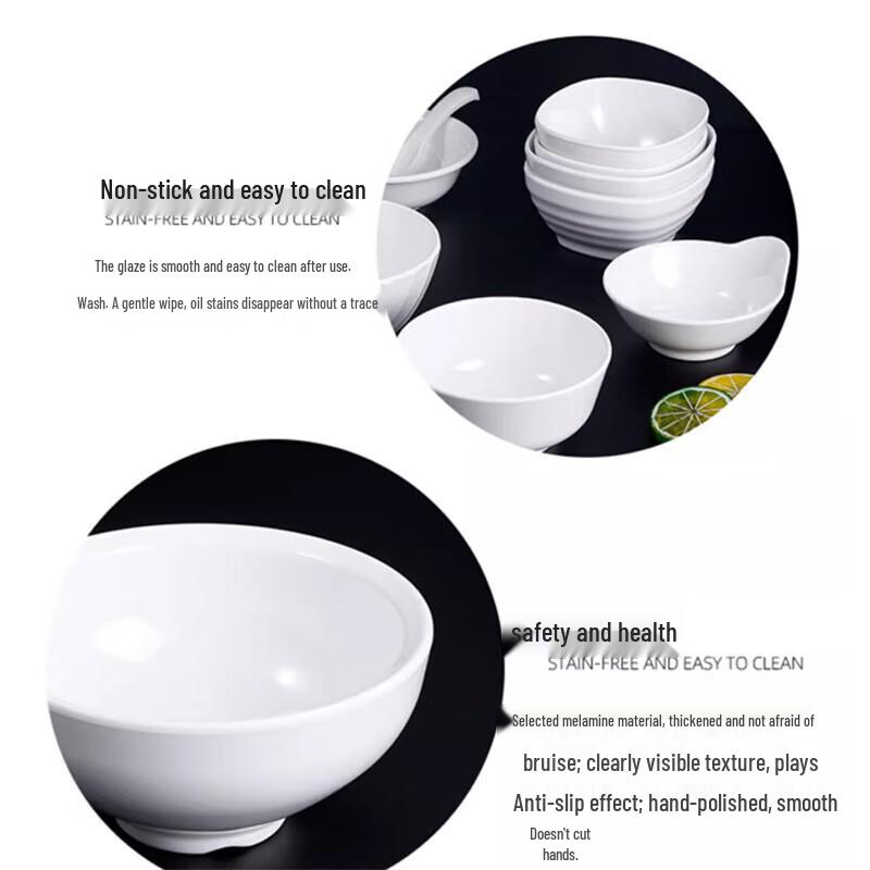 Белые melamine обеденные тарелки Xiyi A5 для коммерческого использования
