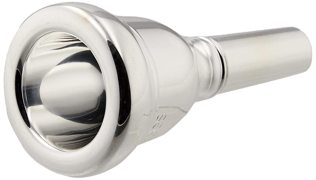 Back Bass Trombone Mouthpiece Artisan 5GS Silver Plated Finish Thick A4415GS2 (For Pipe)