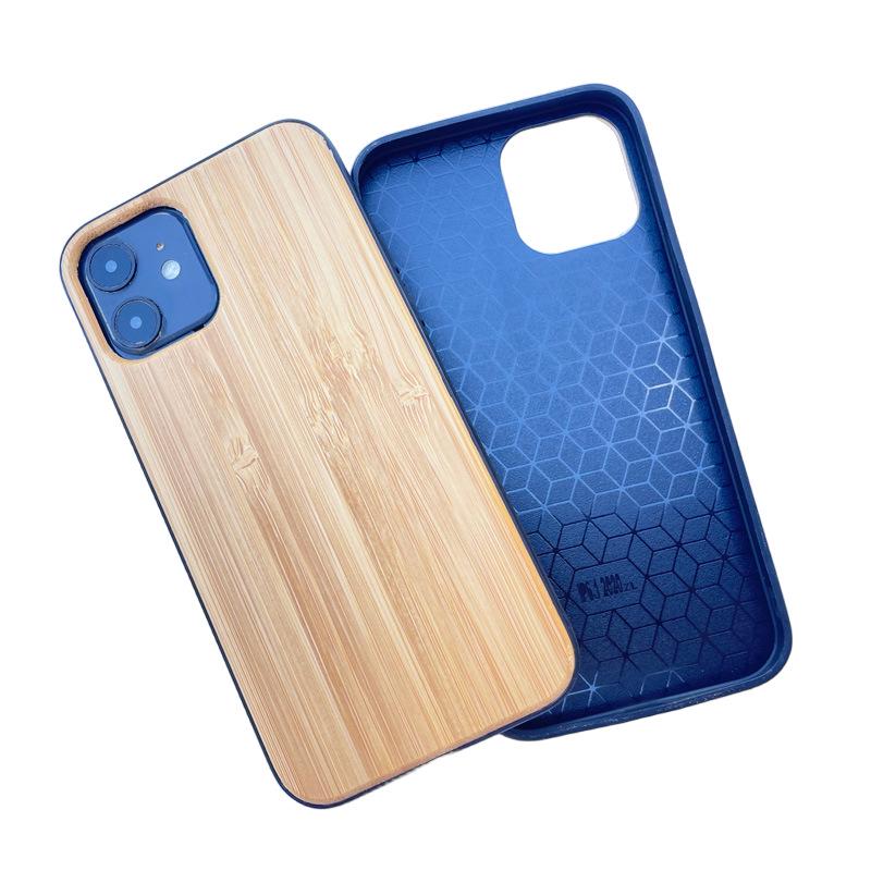 Ретро противоударный защитный чехол из массива дерева для iPhone 12 Mini/12 Pro/16 Pro/17