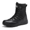 Military Tactical Combat Side Cosplay [ALVEIN] Boots, Boots, Boots, Men's SWAT, Waterproof, Dustproof, Zipper, Breathable, Anti-Slip, (Black, 26.5 Cm)