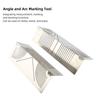 2pcs Multi Functional Arc Marking Tool Stainless Steel Linear Arc Scriber  Pipe Cutting