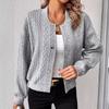 Autumn Fashion Solid Color Stand Up Collar Single Breasted Top for Women  Jackets & Coats