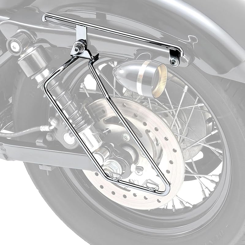 Хромированный комплект креплений и опор для седельных сумок Daytona для Harley-Davidson XL Sportster (04-15) Левая сторона, Номер детали 79032