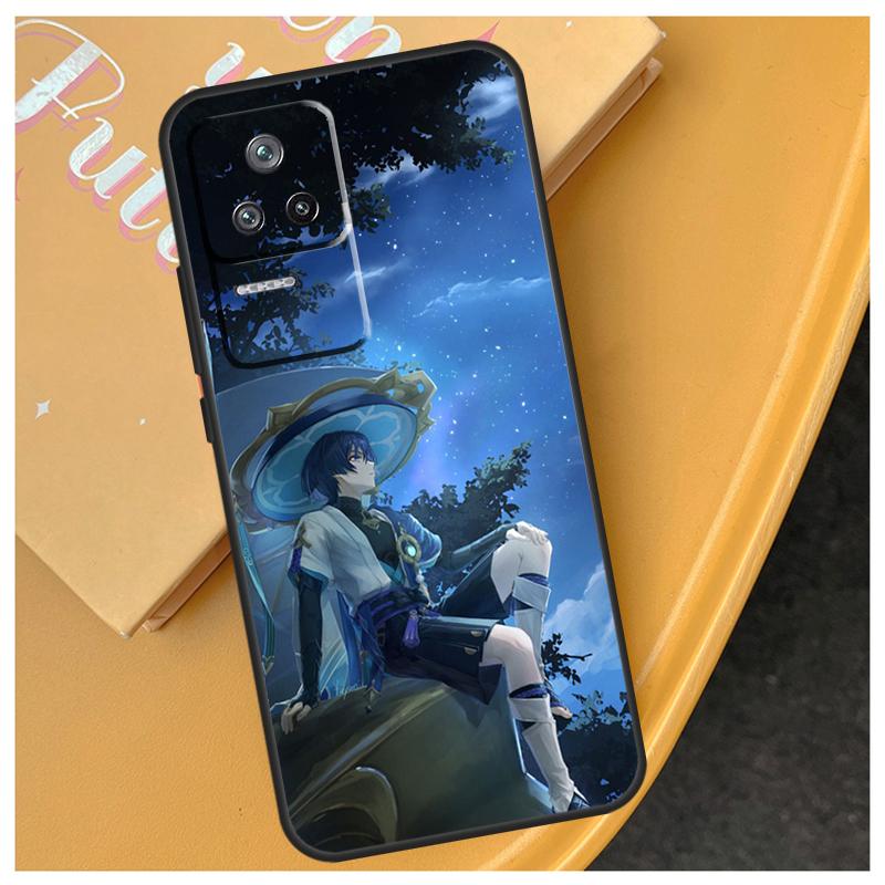 Genshin Impact Странник Для POCO F5 X5 Pro X3 Pro M4 M5s F3 X4 F4 GT Чехол Для Xiaomi 11T 12T 13 Pro 11 12 Lite Чехол