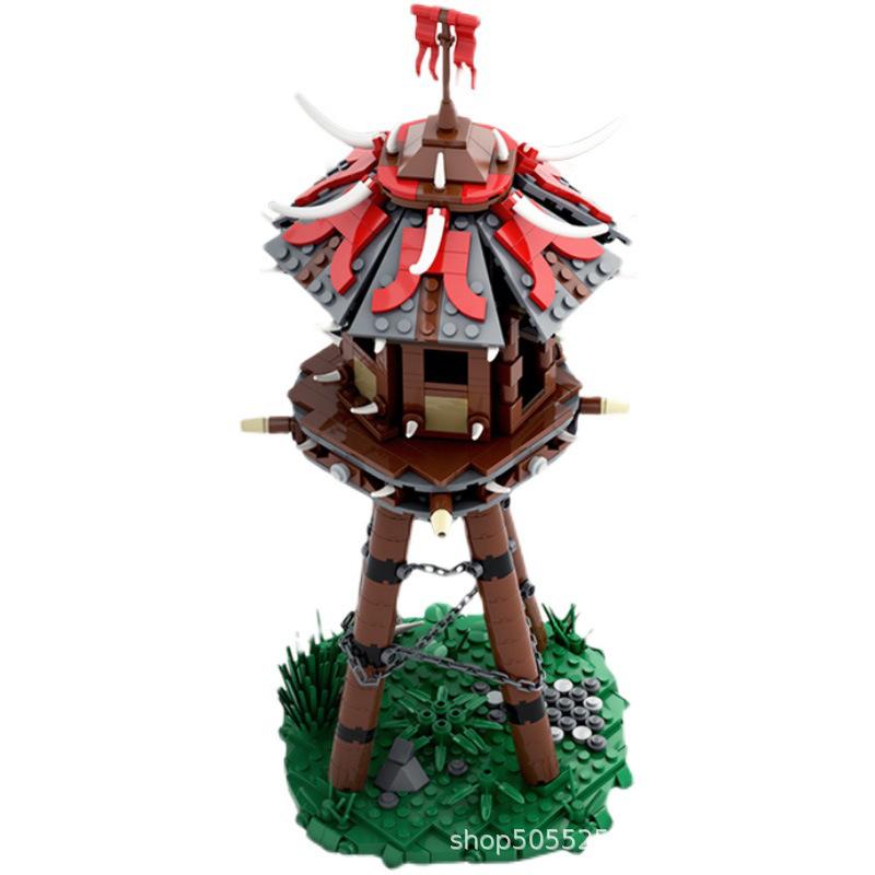 Compatible With Assembly Toys MOC-57715 World Of Warcraft Orc's Tower Small Particle Assembly Building Blocks