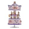 Laxury Windup 3horse Carousel Music Box Artware/Gift Melody Castle In the Sky Pink/Purple/Blue/Gold Shade for Option