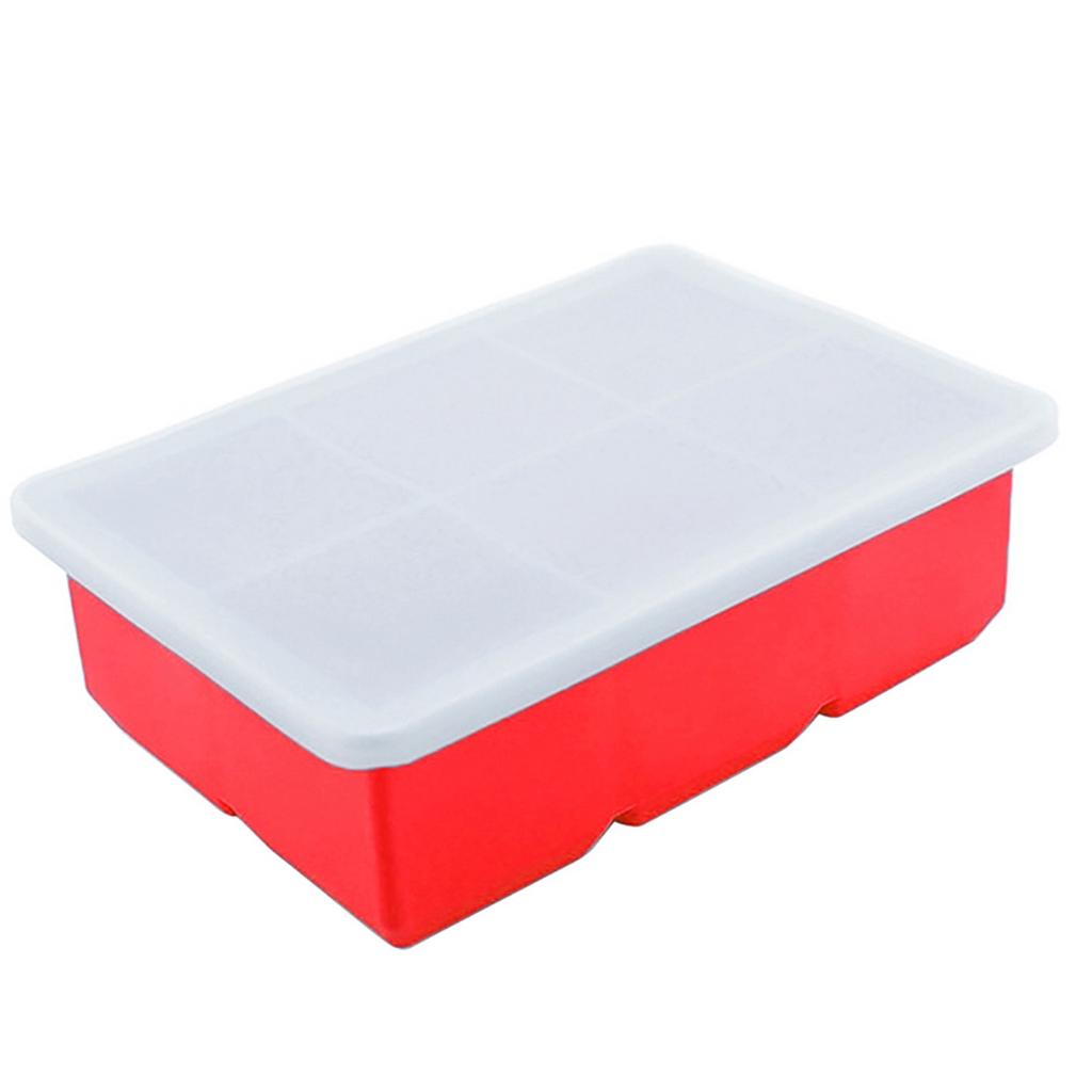 Форма с крышкой Многоразовая силиконовая форма для льда с переливом и съемной крышкой Гибкая и без запаха