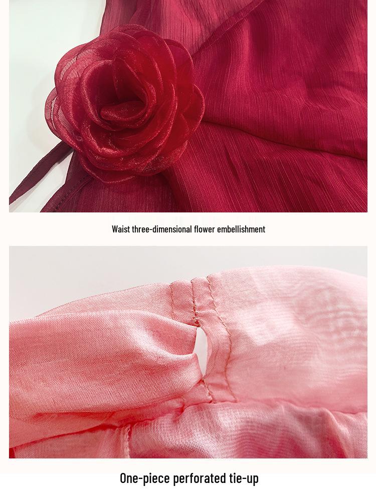 Huayu Classical Chinese Dancewear Set: Long Flowing Fairy Spirit Top for Women's Performance