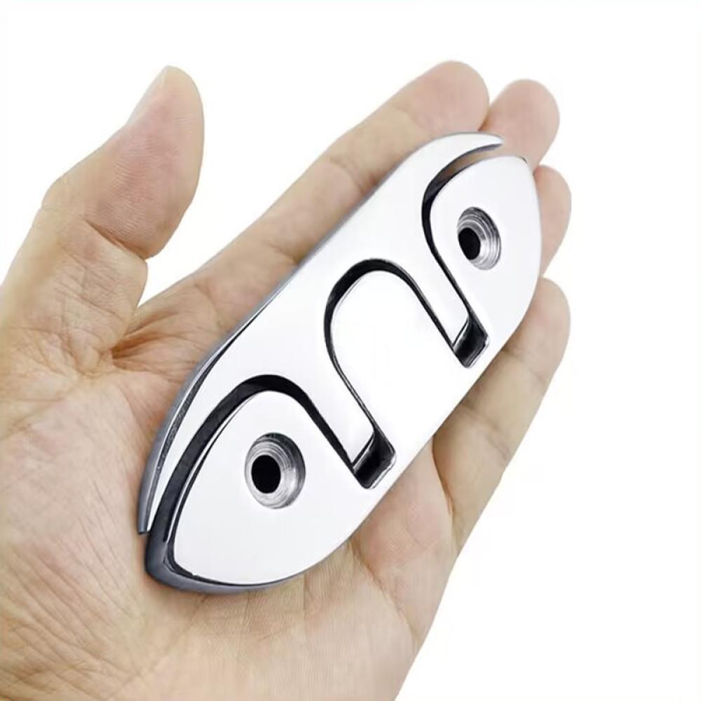 Морские складные пряжки из нержавеющей стали, 2 шт. в упаковке, откидные пряжки для швартовных тросов Морские швартовные пряжки с крепежными винтами для лодок, каяков, палубных тросов