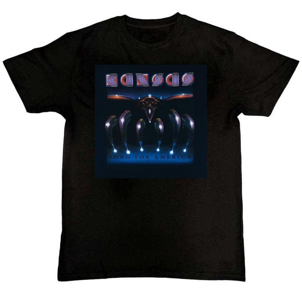 Kansas Band Song For America Graphic Print Mens T-Shirt