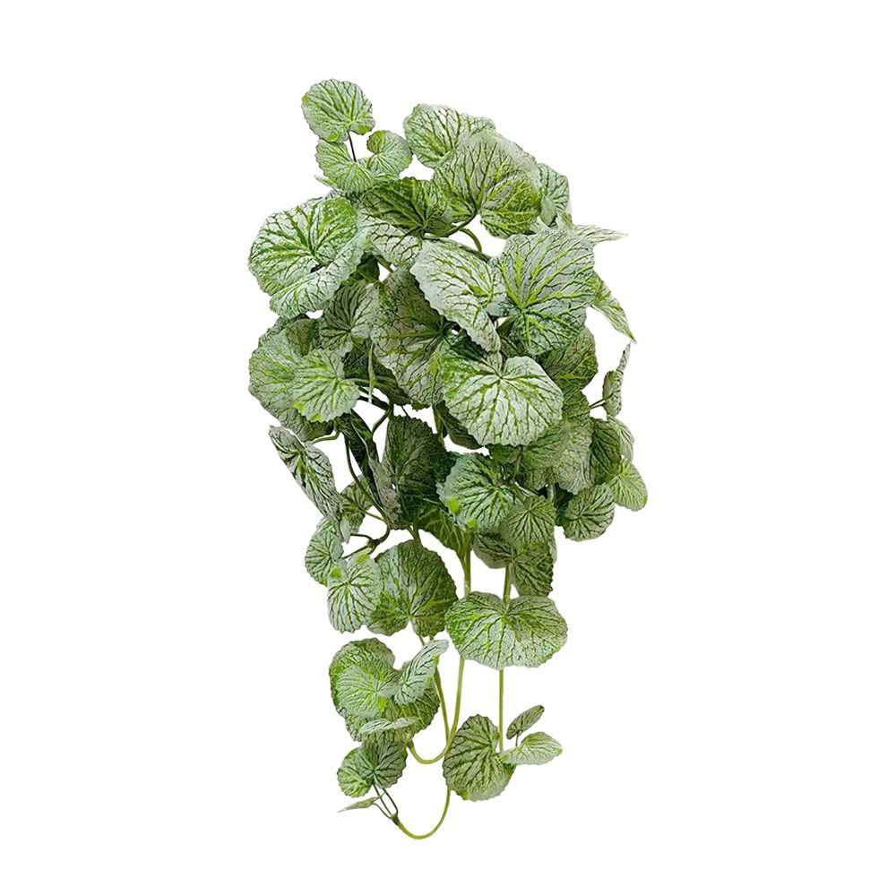 Украшение для дома Искусственные листья бегонии Зеленая настенная подвеска Венок Креативная растительная стена