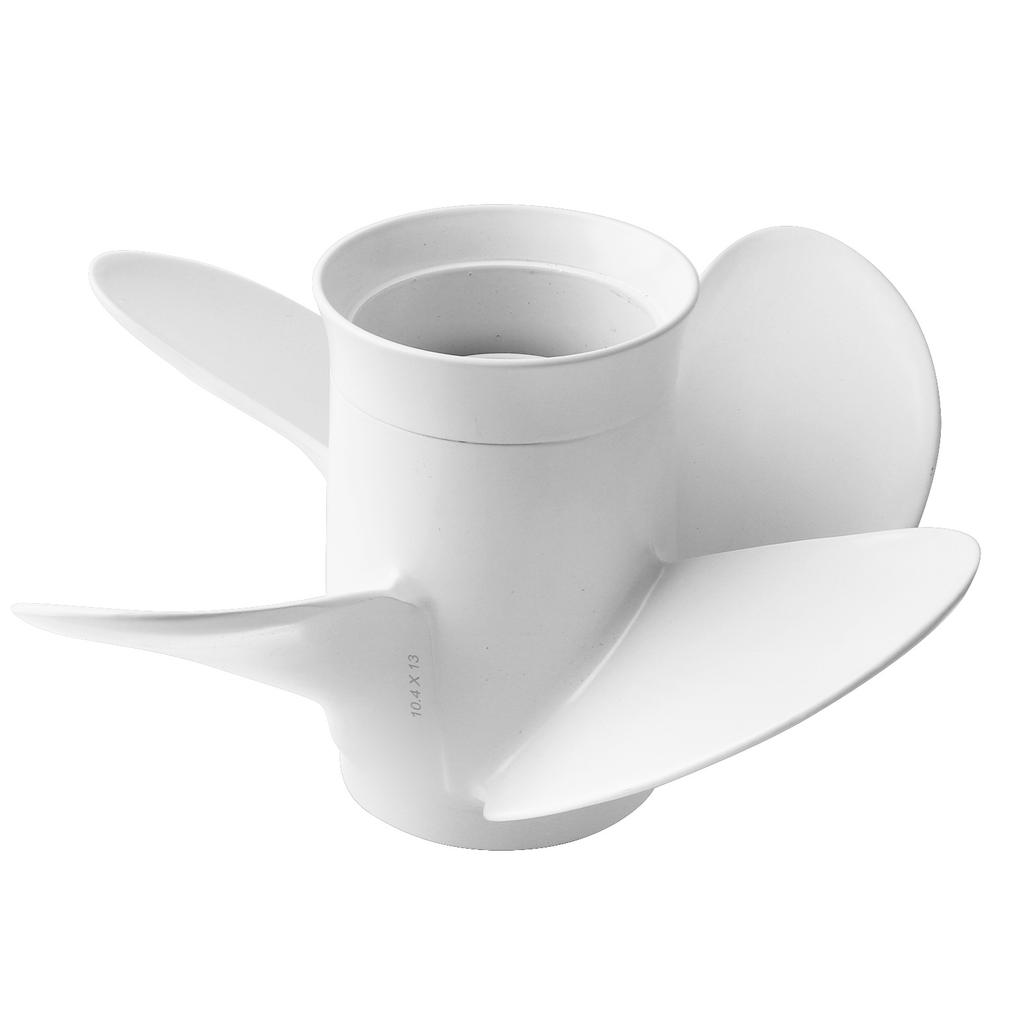 Marine Outboard Propeller 4 Blades 10 38x13in RH Aluminum Alloy Fit for Yamaha 25?60HP Engine