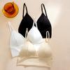 Женский бюстгальтер с тонким ледяным шелком Beauty Back Pure Color Halter Neck Invisible Bra