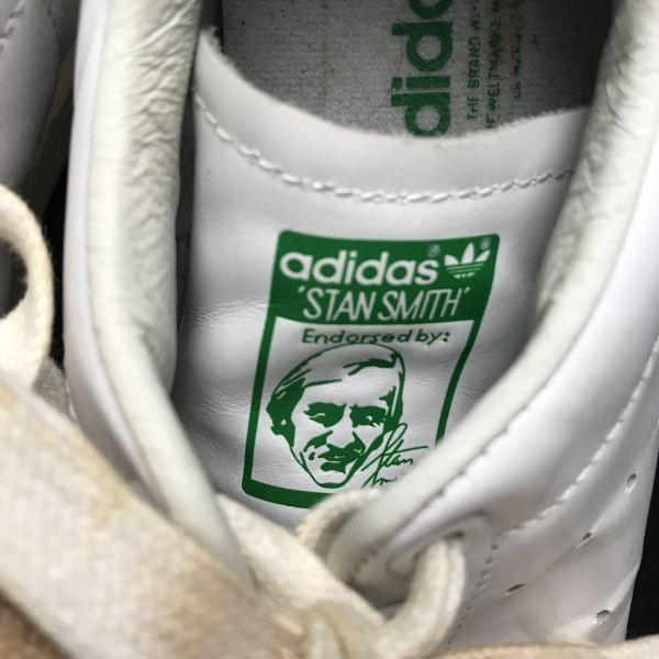 adidas Кроссовки STAN SMITH 80s Переиздание Кожаные Белые x Зеленые US5 (23,0 см) Японская упаковка(ИСПОЛЬЗОВАЛ)
