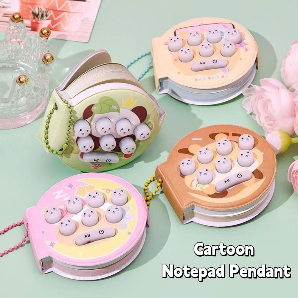 Multi-functional Music Notepad Keychain Bag Pendant Toy Key Ring Cartoon Notepad Pendant Game