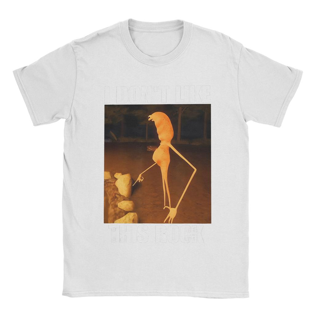 Men Women Graphic Printed Marcus The Worm I Don't Like This Rock Tee T Shirt Cotton T-shirts Clothing