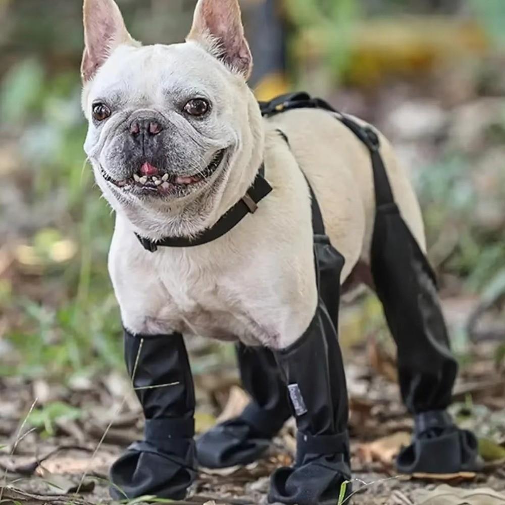 Waterproof Dog Rain Boots Breathable Pets Paws Protector Dog Suspender Boots Rain Day