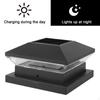 Solar Post Light Waterproof Powered Deck Lights Bright Outdoor Lamp Fence Cap