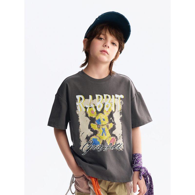 [Moisture-Absorbing and Quick-Drying] Mqd Kidsren's Short-Sleeved T-Shirt Summer New Clothing for Boys and Girls, Short-Sleeved Tops
