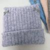 Women S Korean Style Bow Knit Hat For Winter Large Head Size Warm Beanie
