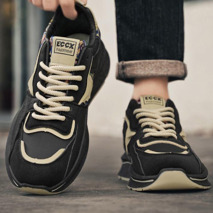 Men's Shoes Autumn and Winter 2025 New Trend Soft Soled Sports and Leisure Shoes Men's Thick Soled Height Increasing Dad Shoes