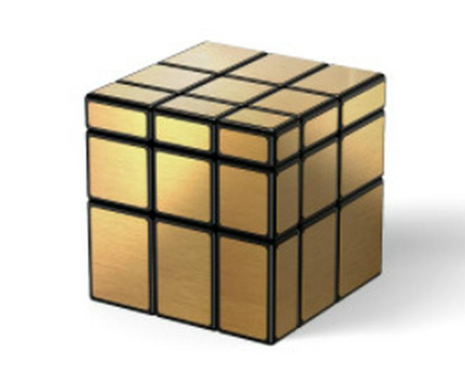 Qiyi 3x3 Зеркальный куб - Матовый однотонный, Пазл неправильной формы