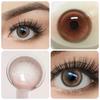 Цветные линзы для коррекции близорукости MillCreek Natural Eye Контактные линзы для макияжа глаз 2 шт./пара