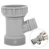 Y-shaped Sewer Branch Connector Durable Kitchen Drain Pipe Adapter Sink Drainpipe Adapter  Bathroom
