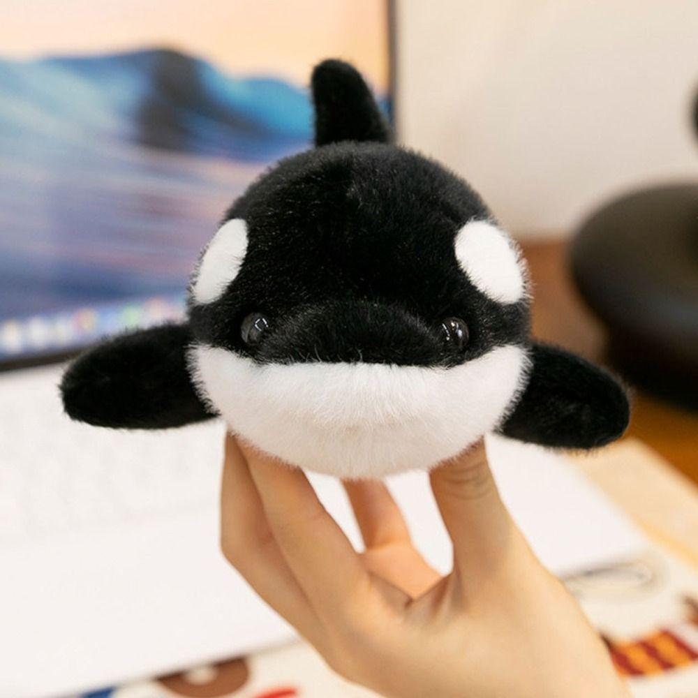 Fluffy Simulation Stuffered Whale Doll Soft Marine Animal Stuffed Doll  Home Decor
