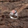 Украшения из серебра 925 пробы с черным родонитом ручной работы, кольцо, подарок на день рождения RR-11-31