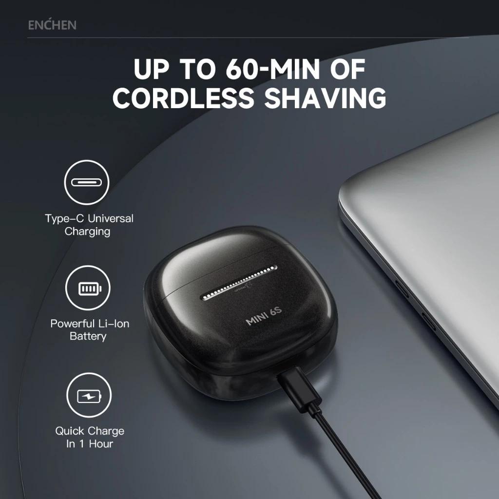 Xiaomi Электробритва ENCHEN Mini 6S Mini Travel Beard Razor Magnetic Cutter Head Shaver для мужчин