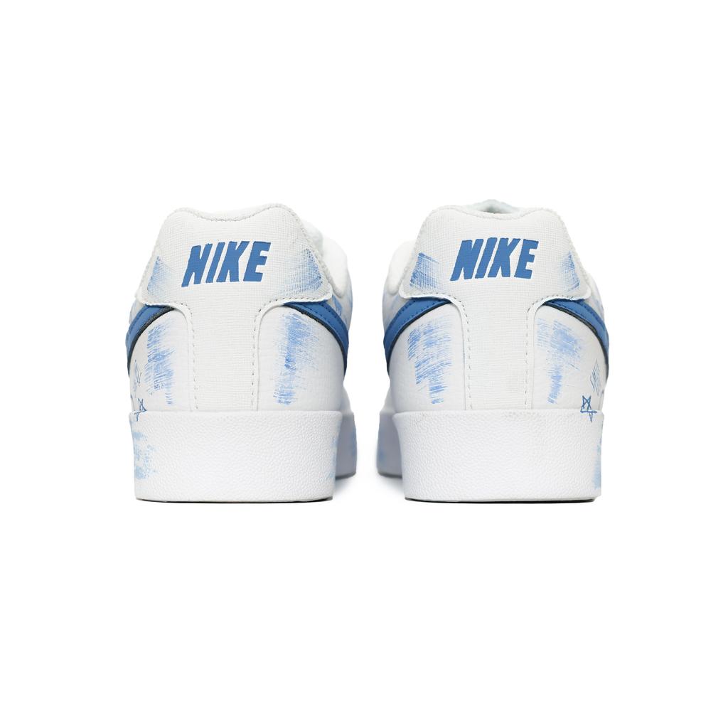 Nike Кроссовки Court Royale Bear Tale, нескользящие, износостойкие, легкие, низкие, для скейтбординга, унисекс, белые BQ4222-103(Команда112-)