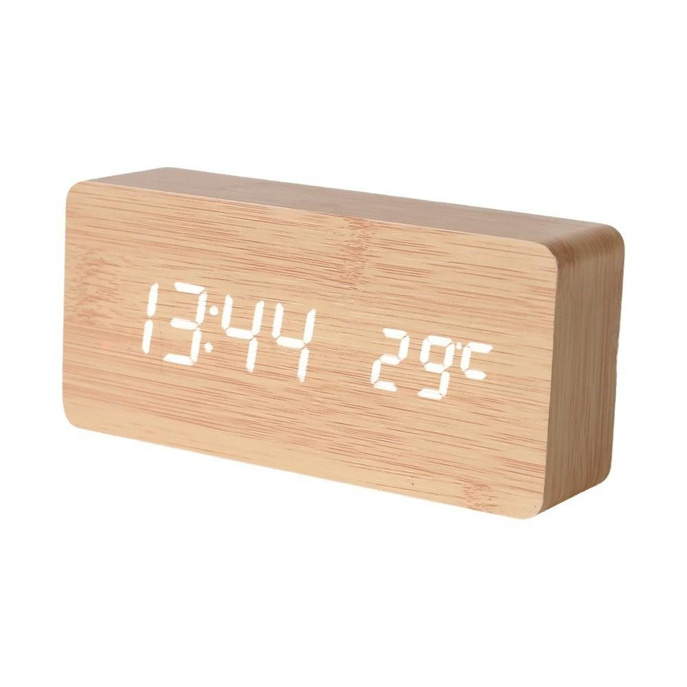 Reminder LED Digital Clock Large Display Table Clock Electronic Alarm Clock Temperature Display